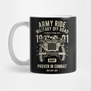 Army Military Off Road Retro Mug